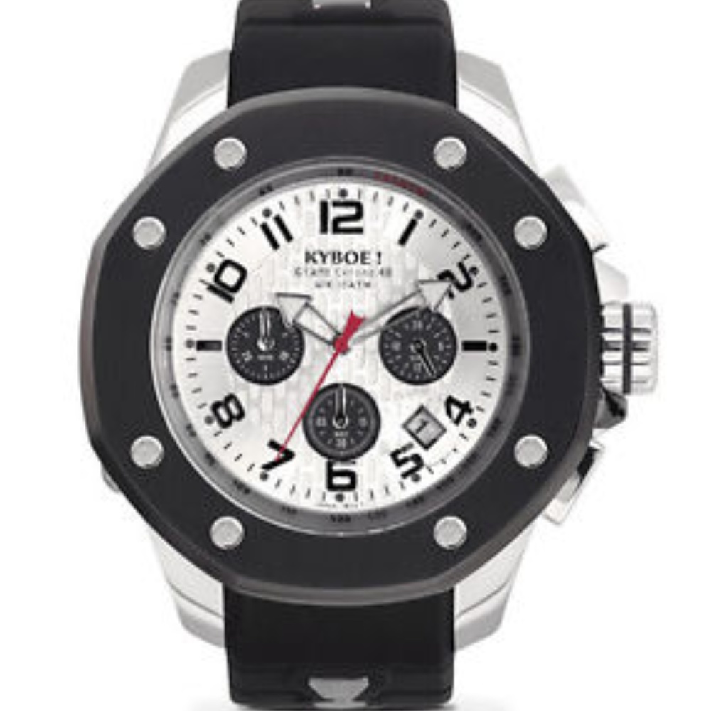 KYBOE PORT SILVER SHADOW Chronograph 48MM Watch